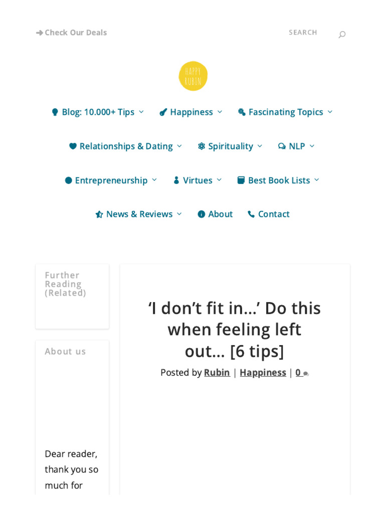 I Don't Fit in | PDF | Psychology | Behavioural Sciences