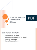 Strategi Memasuki Pasar Luar Negeri