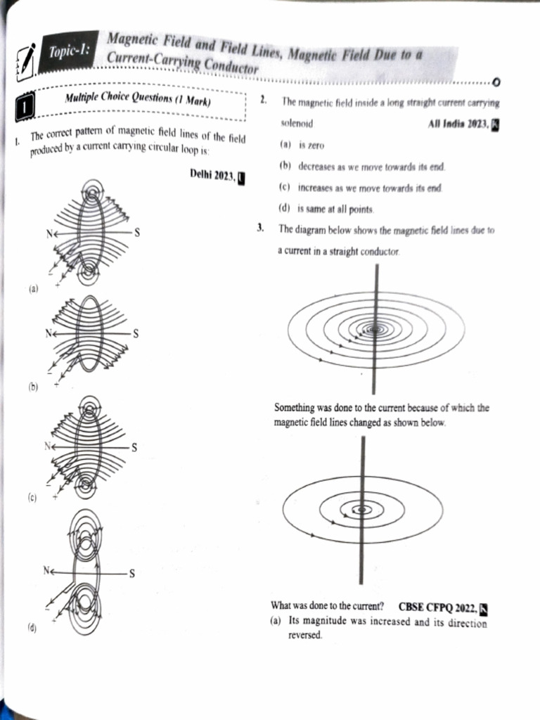 Magnetic Fields and Current Effects | PDF | Magnetic Field | Electric ...