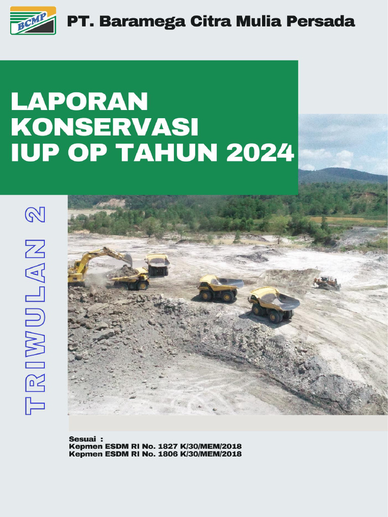 Laporan Konservasi Batubara PT BCMP 2024 | PDF