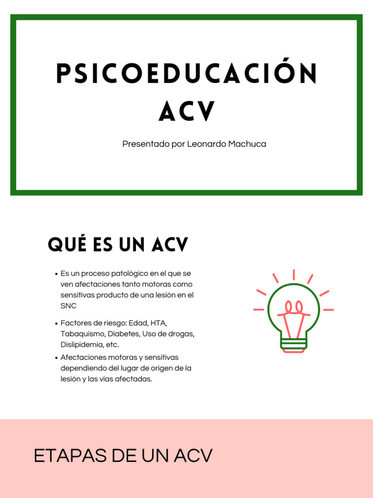 Etapas y Tratamiento del ACV | PDF