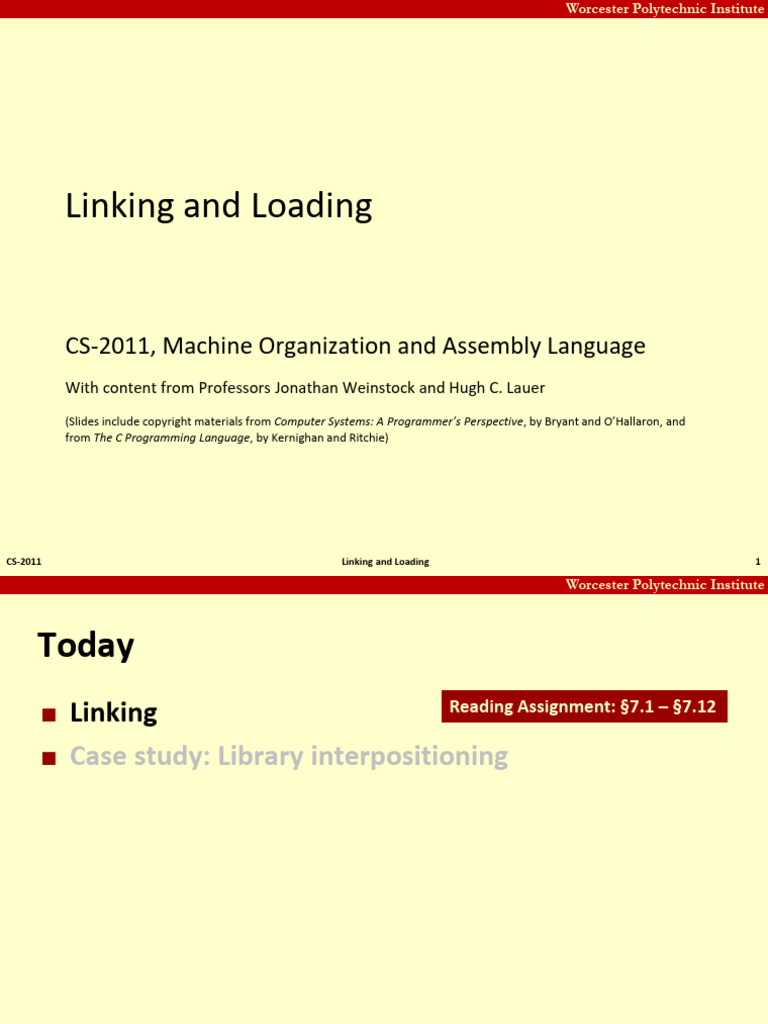 Linking and Loading in C Programming | PDF | Library (Computing ...