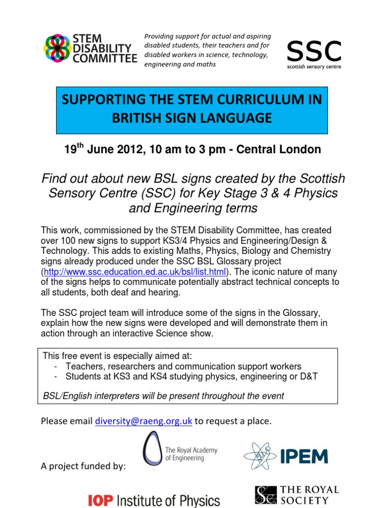Sign - Language Science London Event | PDF