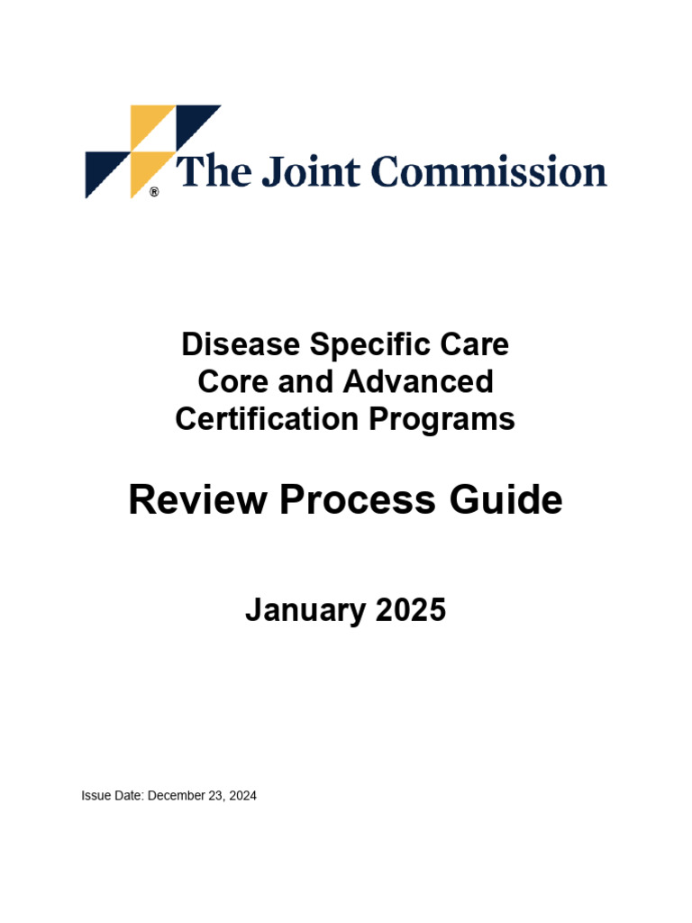 Disease Specific Care Review Process Guide | PDF | Myocardial ...