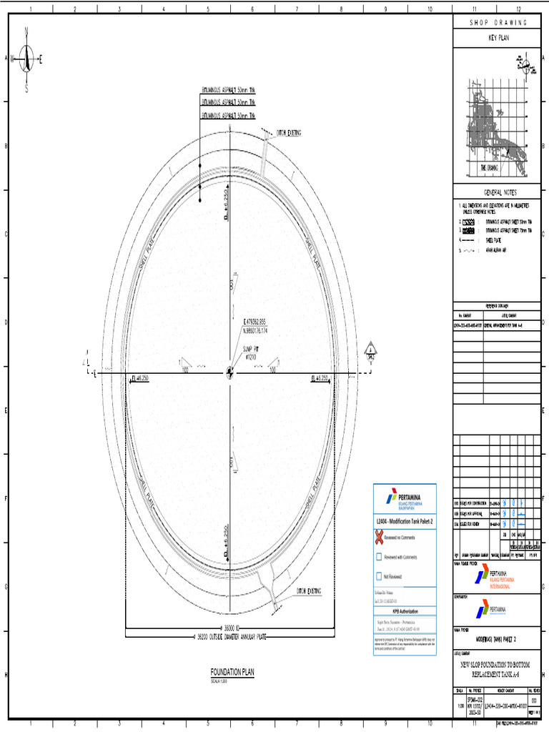Pertamina Replacement Tank A-6 Plan | PDF | Economic Paleontology ...