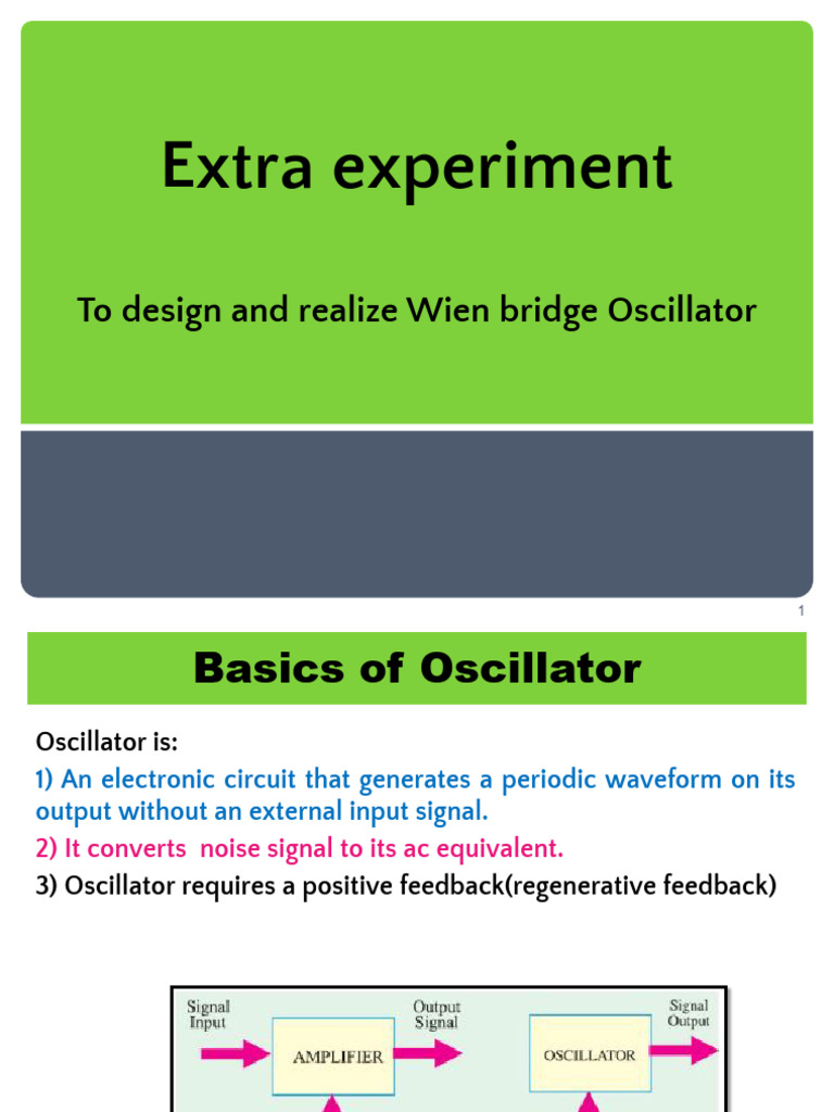 Wien Bridge Oscillator Design Guide | PDF