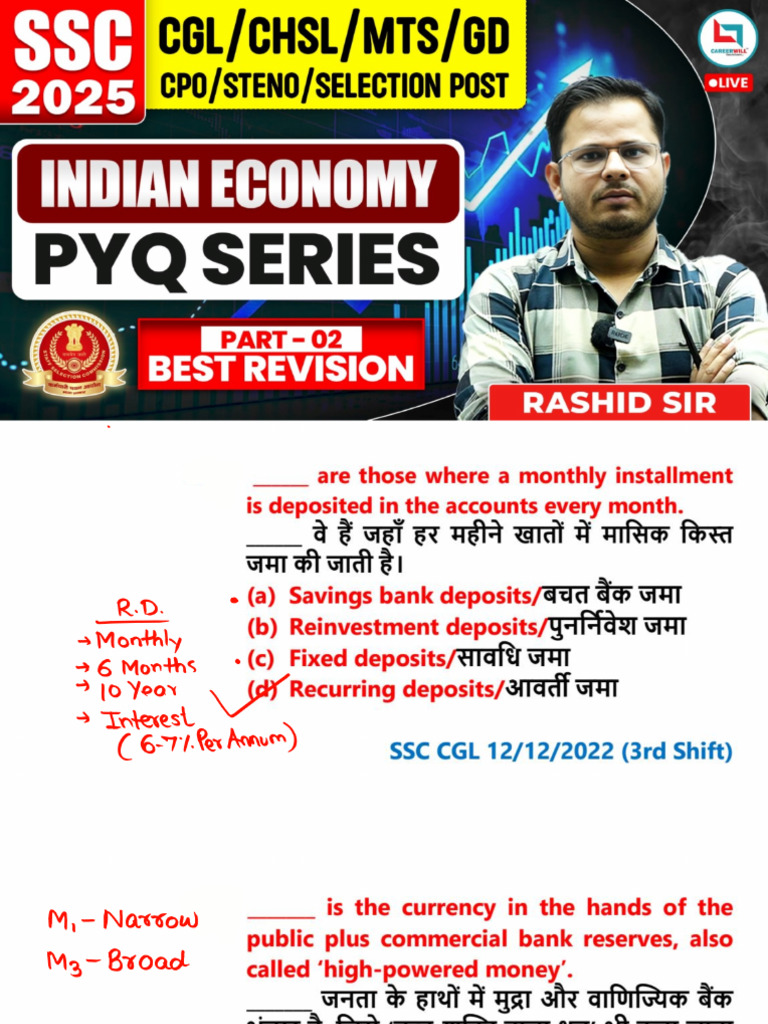 SSC 2025 Economics PYQ Series Part 2 | PDF
