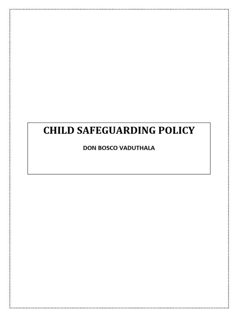 Child Safeguarding Policy Overview | PDF | Child Abuse | Child Protection