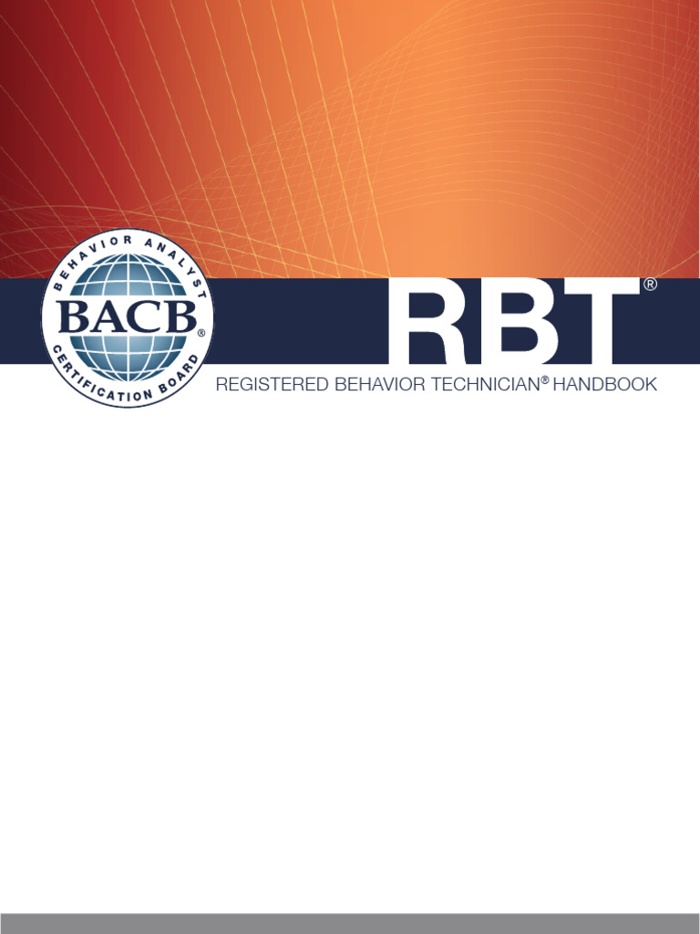 RBT Certification Handbook Overview | PDF