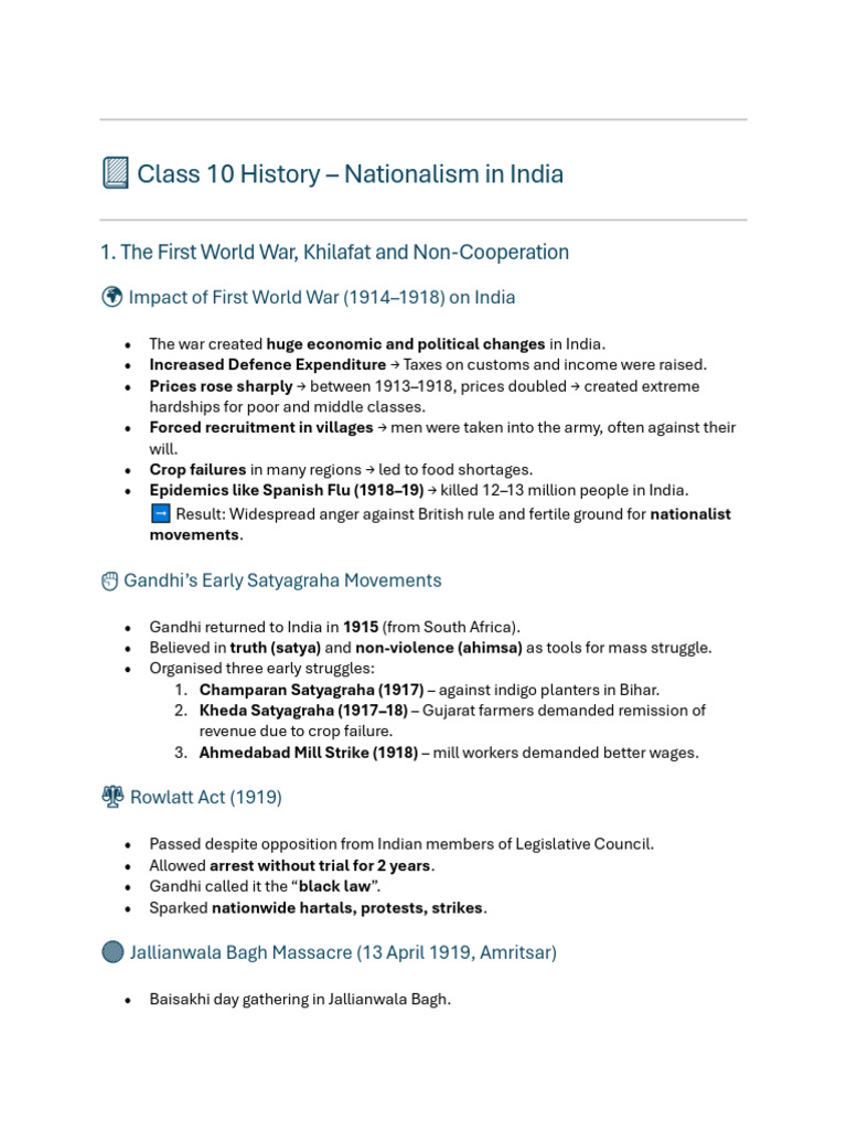 Nationalism in India: Key Movements and Events | PDF | Mahatma Gandhi ...