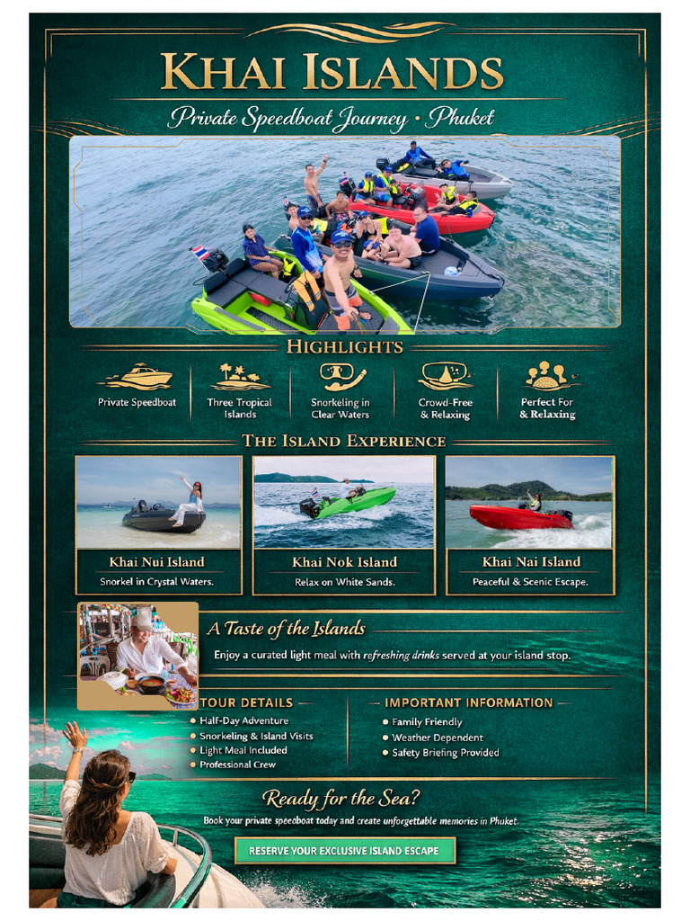 Teal and White Modern Udaipur Boat Ride Flyer | PDF