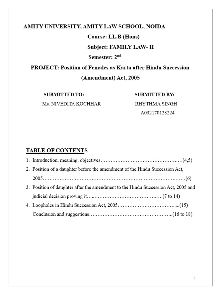 Family II Assignment | PDF | Property | Concurrent Estate