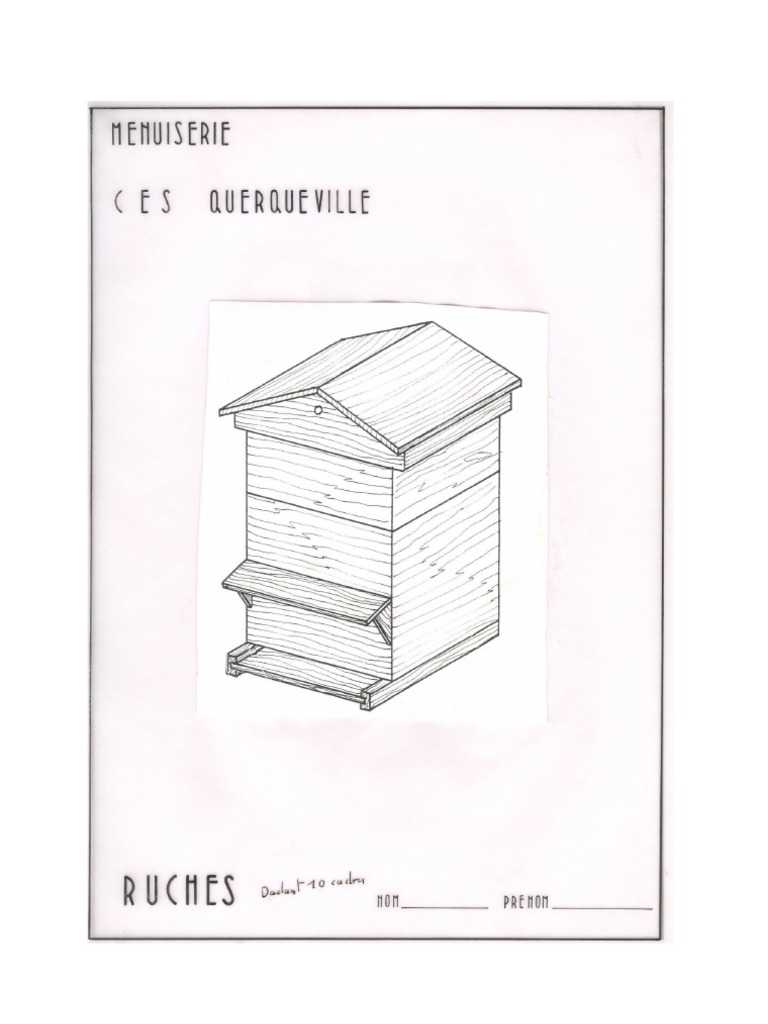 Schéma Plan De Fabrication Ruche Dadant 10 Cadres Pdf