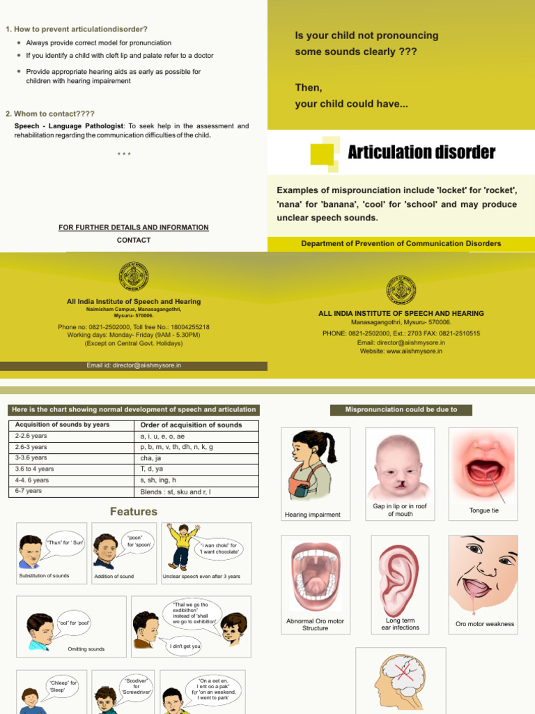Understanding Articulation Disorders in Children | PDF | Speech | Human ...