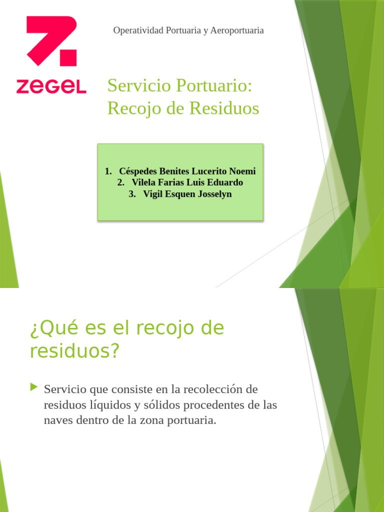 Servicio Recojo Residuos PPT Finaaaaaaaaaal | PDF
