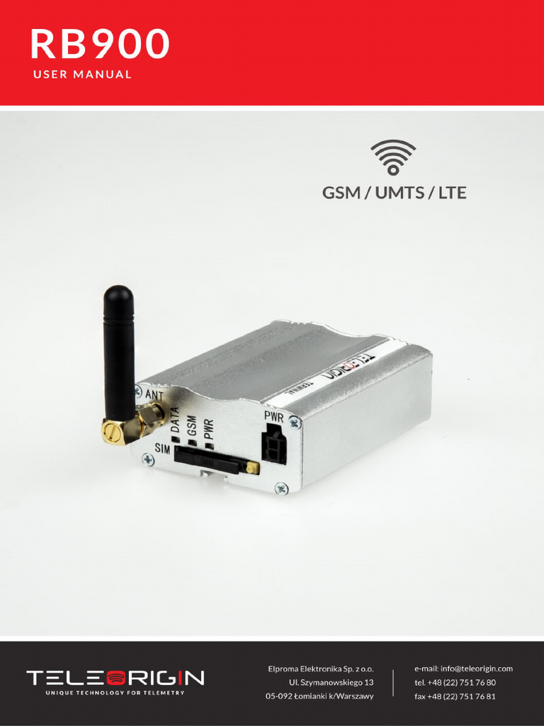RB900 Modem Installation Guide | PDF | Electronics | Information And ...