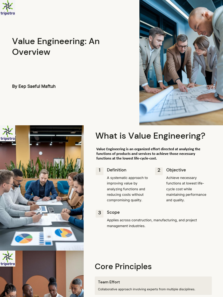Value Engineering Overview and Principles | PDF | Engineering | Net ...