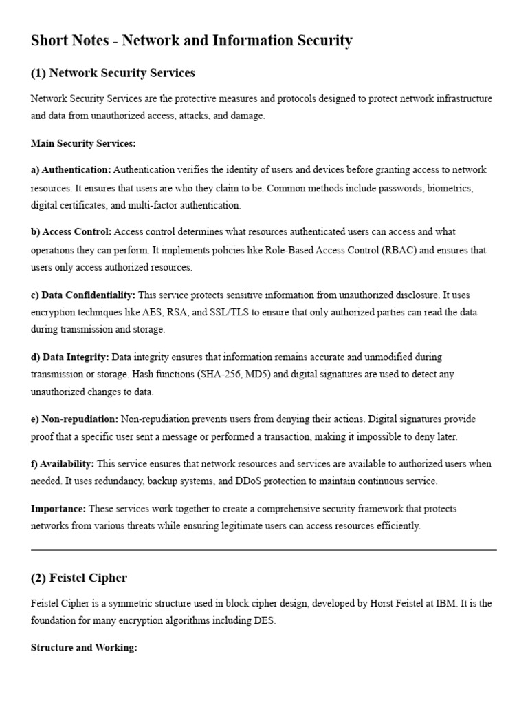 Network Security and Cryptography Overview | PDF | Encryption ...