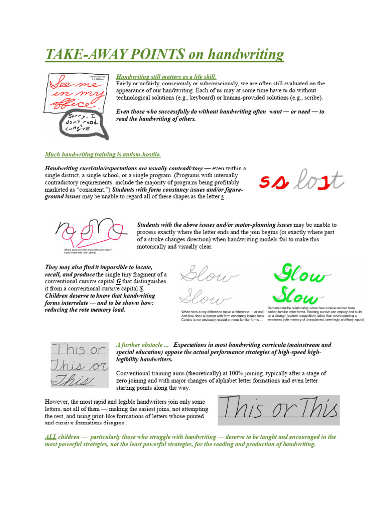 Handwriting Skills: Importance and Strategies | PDF