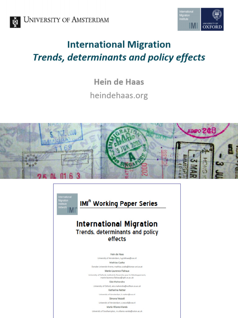 International Migration Trends and Policies | PDF | Human Migration ...