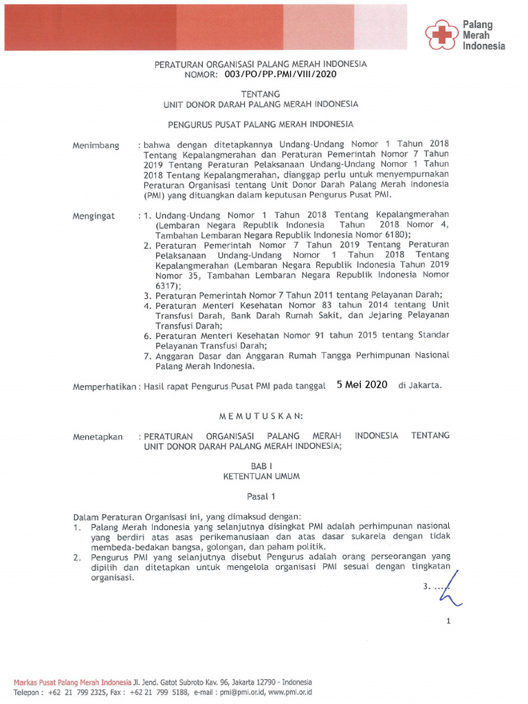 Po 003 Tentang Udd Pmi 2020 Updated PR | PDF