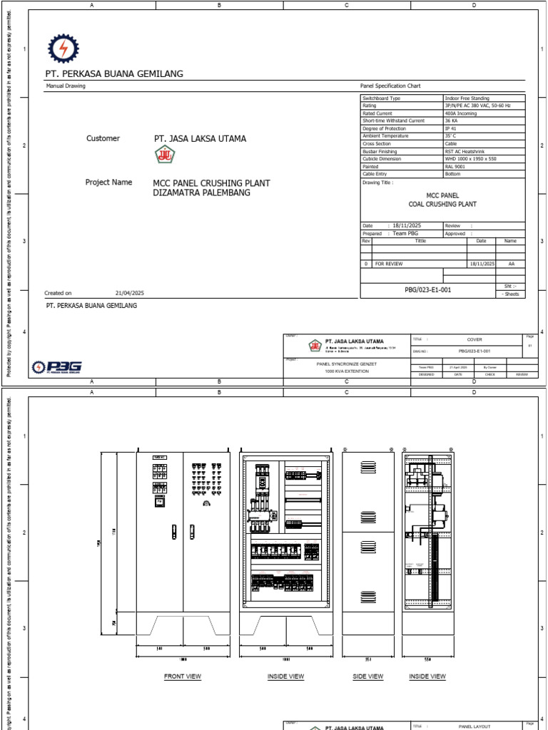 Drawing Panel MCC CCP Dizamatra | PDF