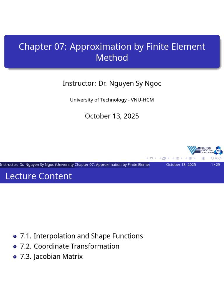 E07KLG Approximation FEM | PDF | Finite Element Method | Interpolation