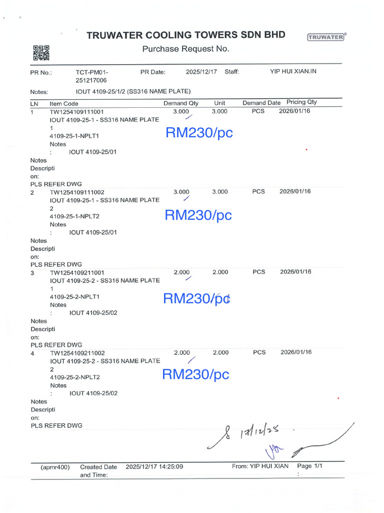 RM230/pc | PDF