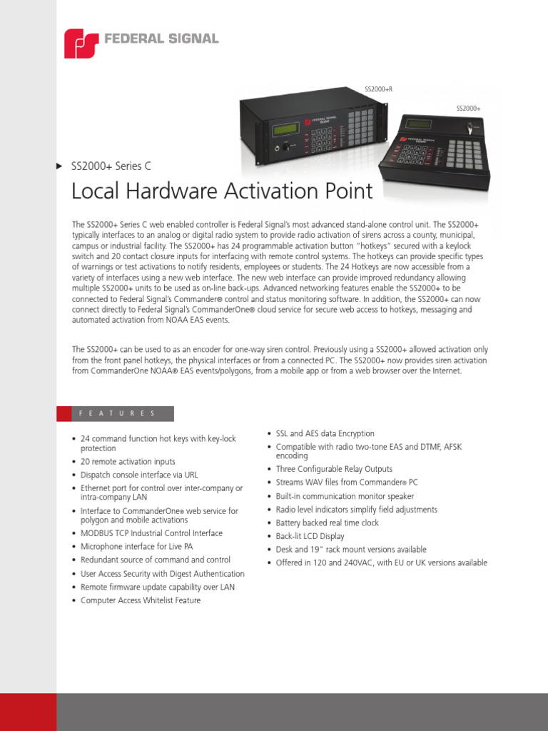 SS2000+ Series C Web Control System | PDF | World Wide Web | Internet & Web