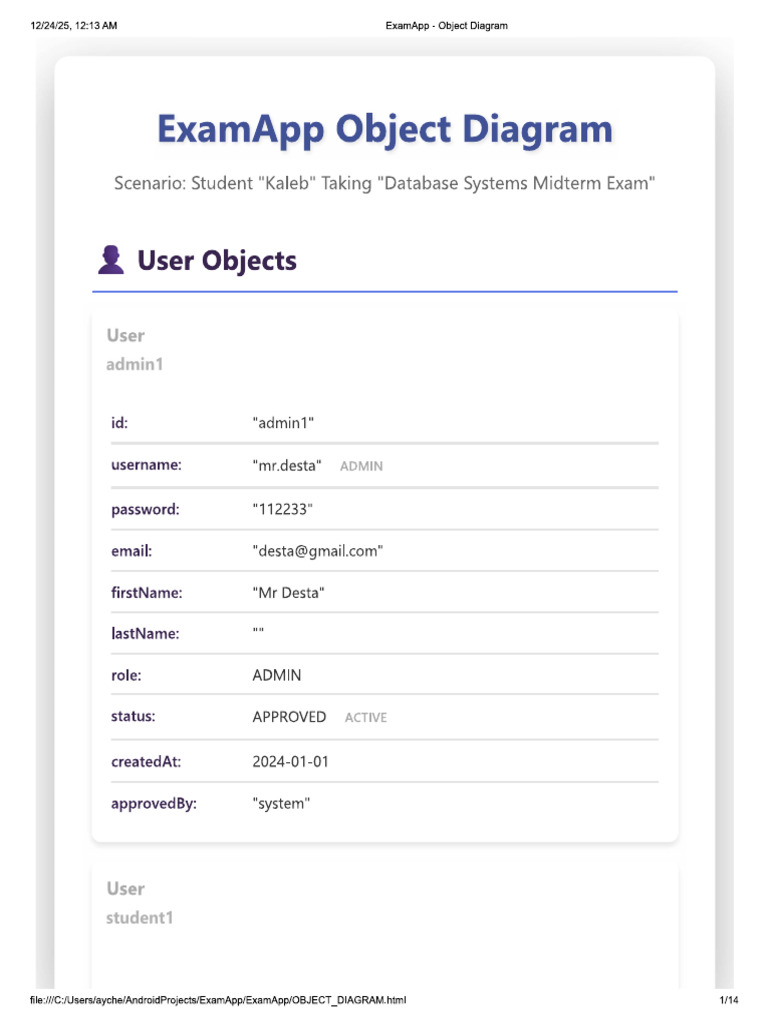 Object Diagram File | PDF