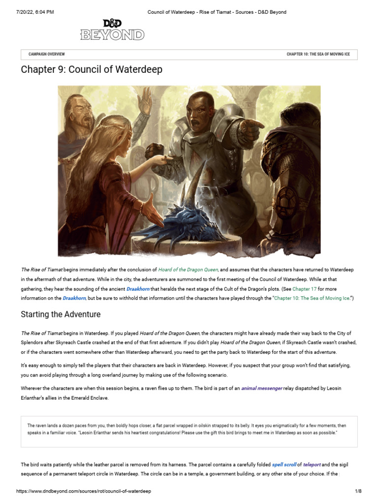 Council of Waterdeep Overview | PDF | Dungeons & Dragons