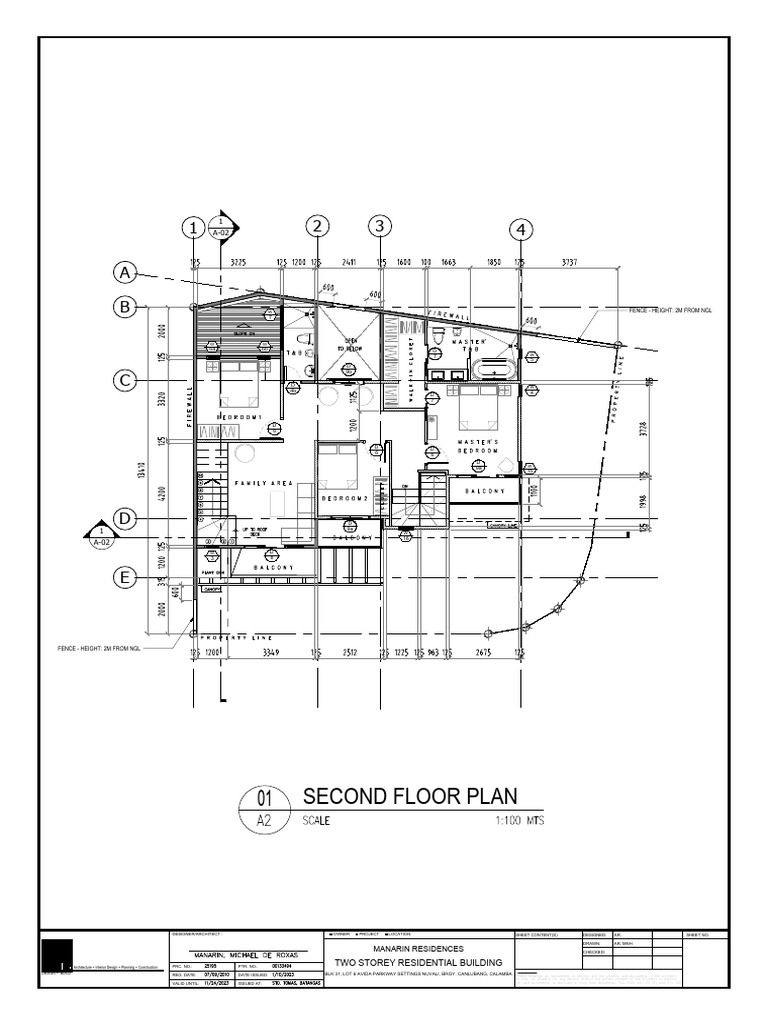 Two Storey Residential Building Plans | PDF | Design