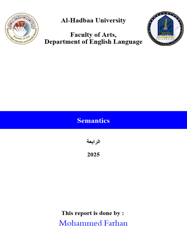 Semantics | PDF