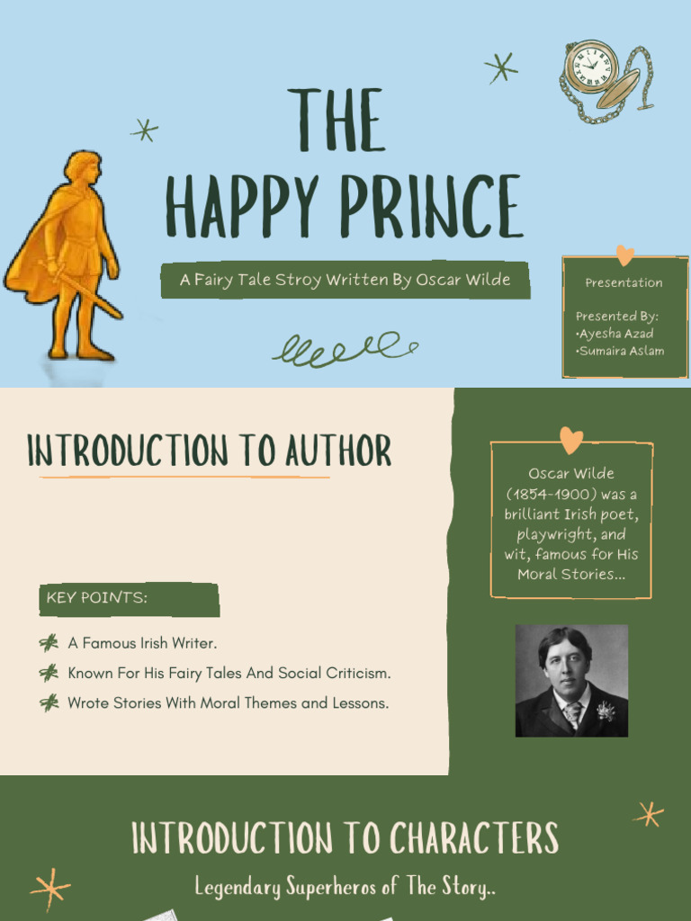 The Happy Prince: A Moral Fairy Tale | PDF | The Happy Prince And Other ...