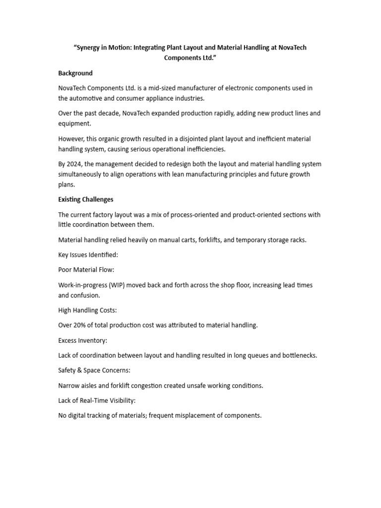 Session 10 Case Study | PDF | Production And Manufacturing | Business ...