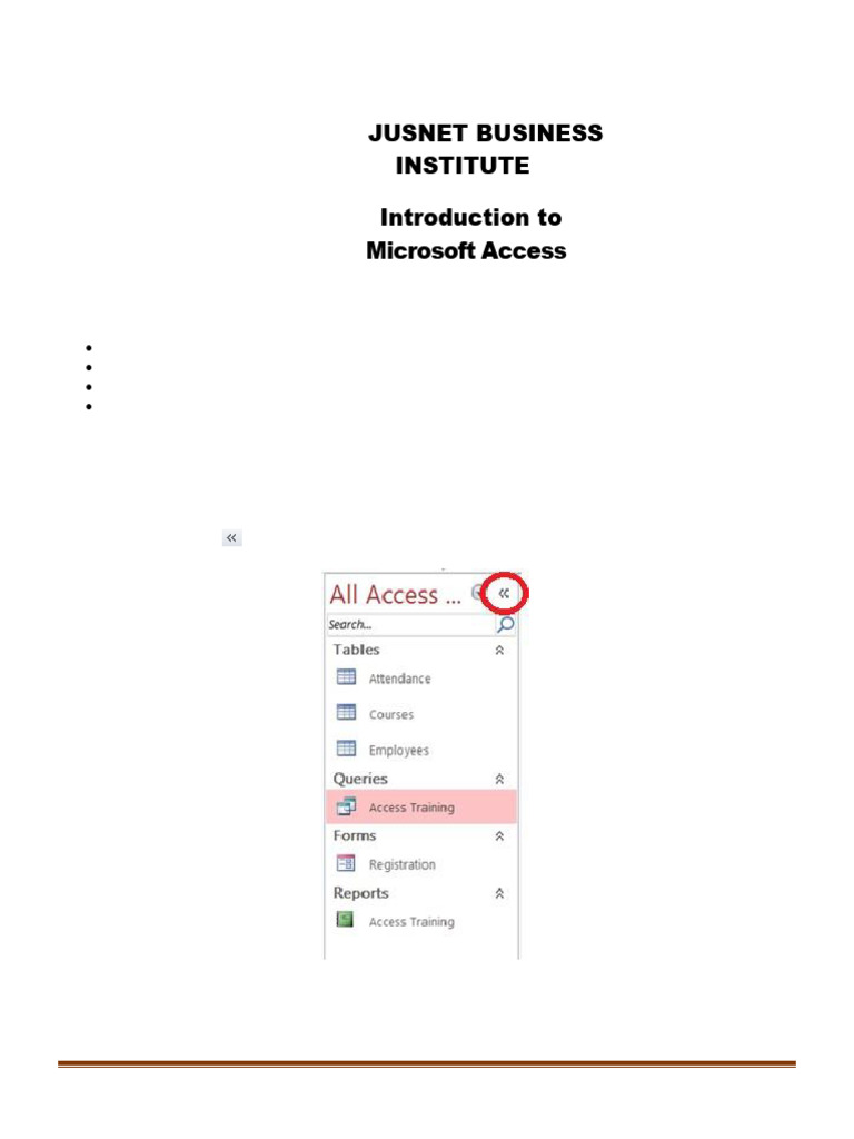 MS ACCESS | PDF | Databases | Table (Database)