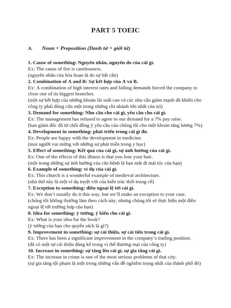Meo Part 5 Toeic | PDF