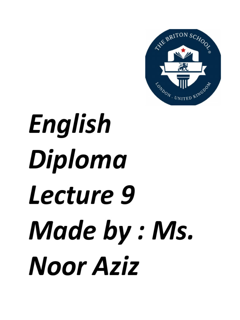 Lecture 9 | PDF