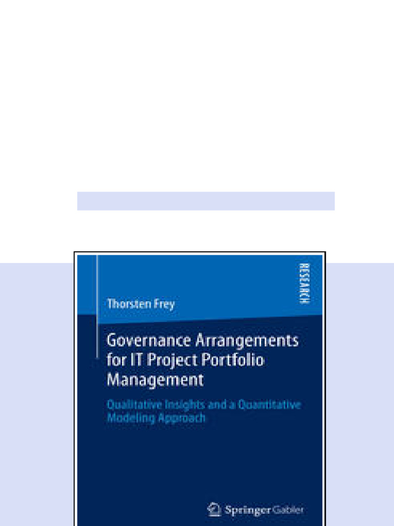 (Ebook) Governance Arrangements for IT Project Portfolio Management ...