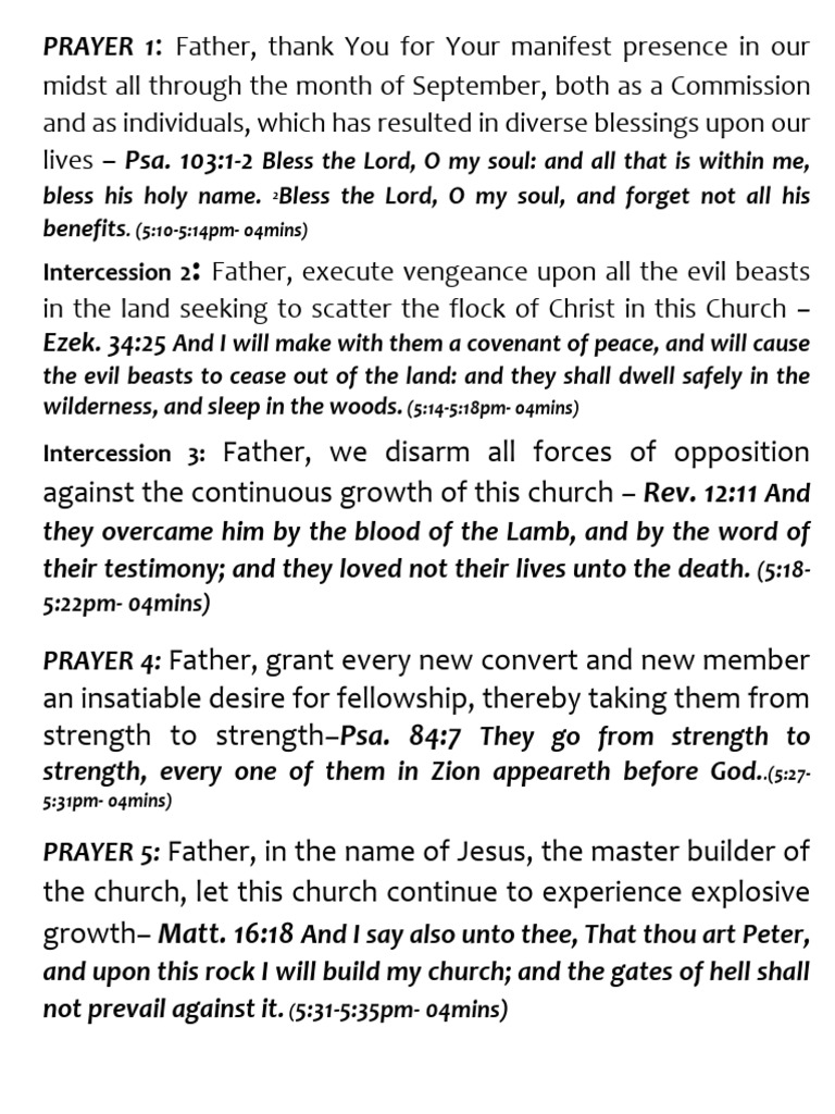 Church Growth and Prayer Strategies | PDF | Prayer | Eucharist