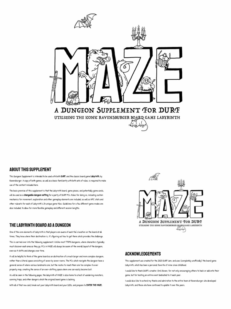 Maze | PDF