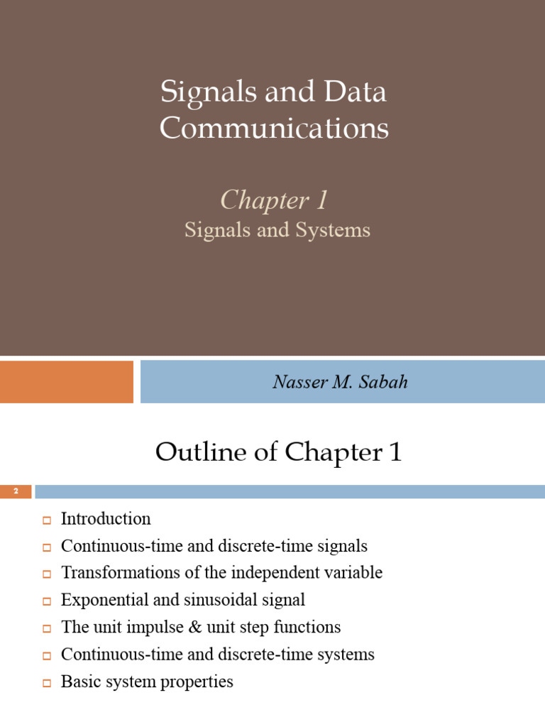 Signals and Systems Overview | PDF | Discrete Time And Continuous Time ...