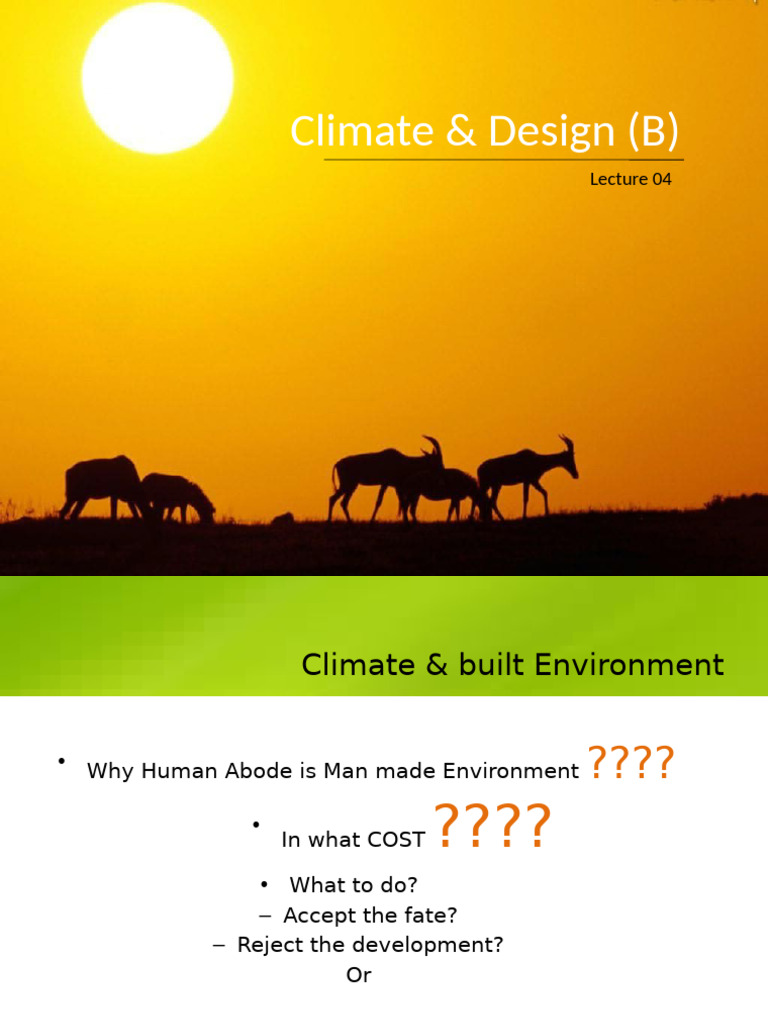Climate & Design-I Lecture 04 | PDF