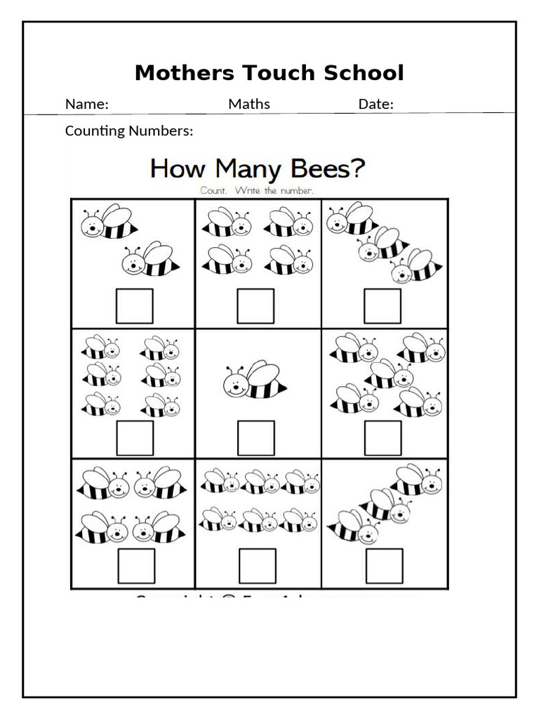Grade 1 Math Counting | PDF
