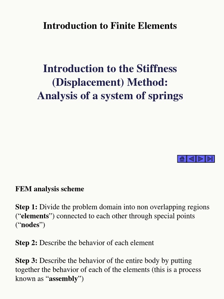 2 Springs | PDF | Matrix (Mathematics) | Finite Element Method