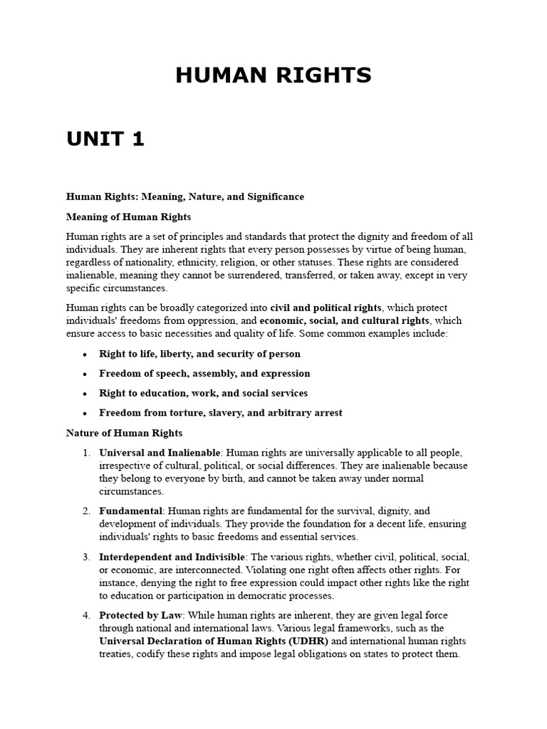 Understanding Human Rights: Key Concepts | PDF | Human Rights | Relativism