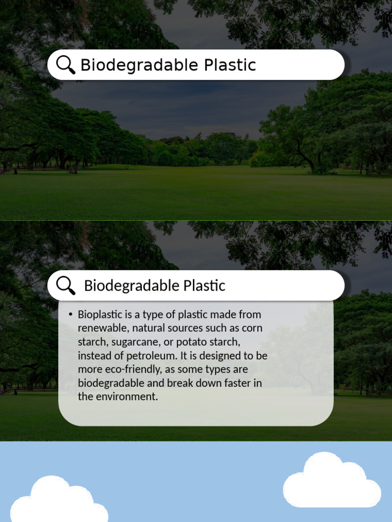 Eco-Friendly Biodegradable Plastics Guide | PDF | Biodegradation | Plastic
