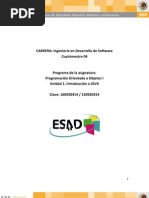 Unidad 1. Introduccion a JAVA