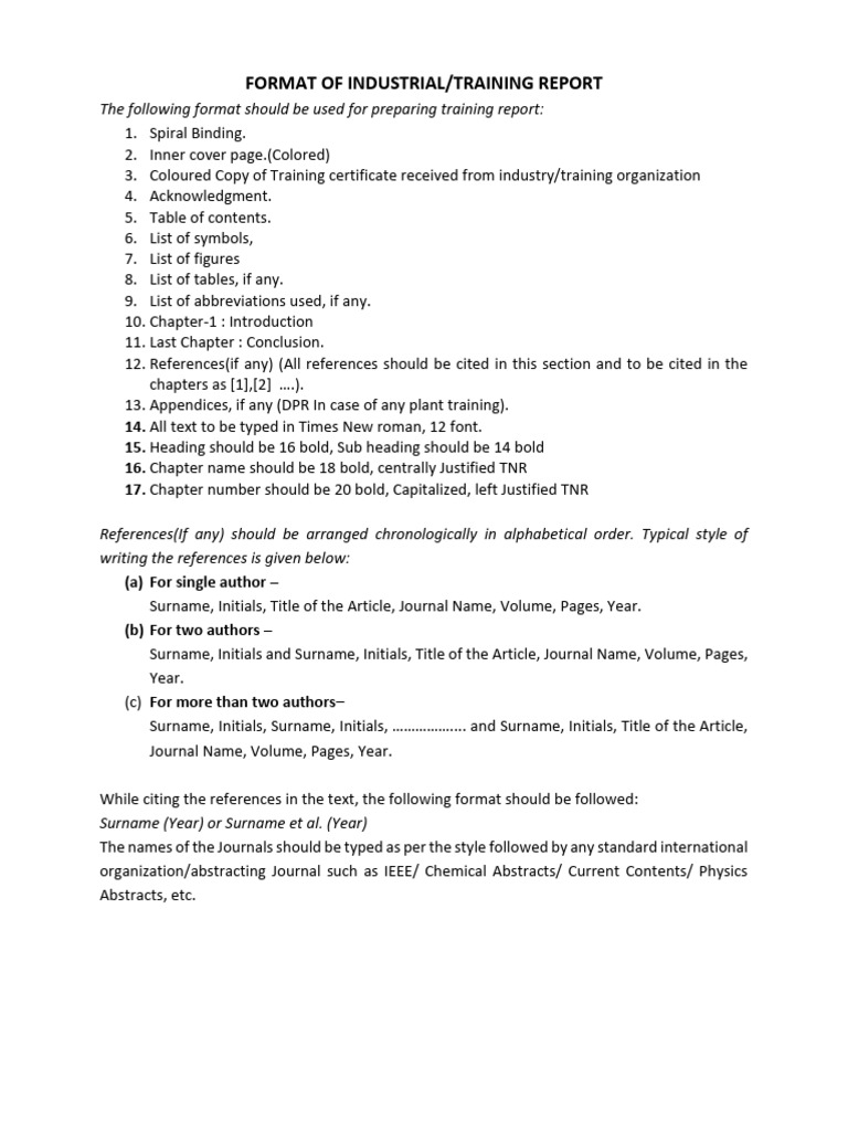 Training Report Format | PDF | Html Element | Html