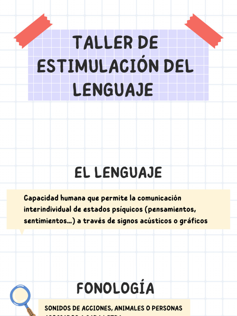 Taller de Estimulación Del Lenguaje | PDF